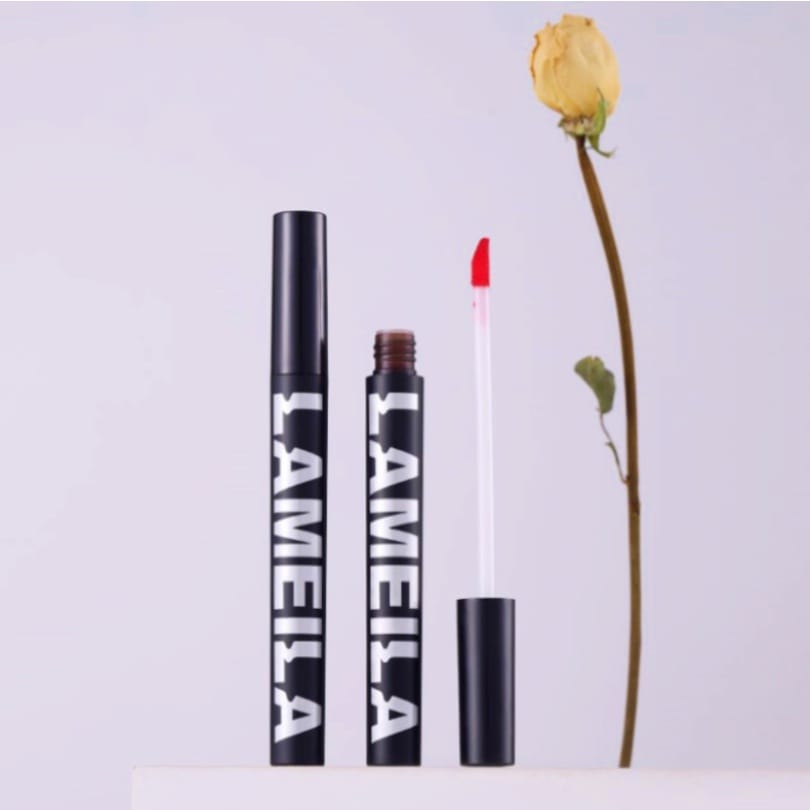 LAMEILA LIPSTIK KOREA BLACK NUDE LIP GLAZE MATTE KOSMETIK BIBIR