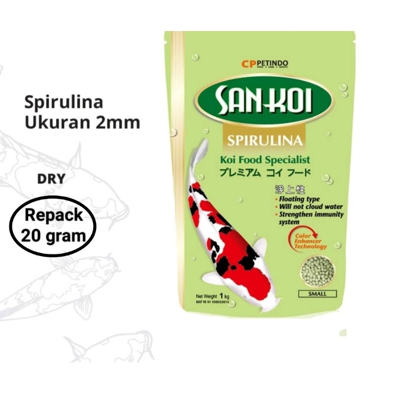 Sankoi extra Spirulina kemasan repack 20 gram