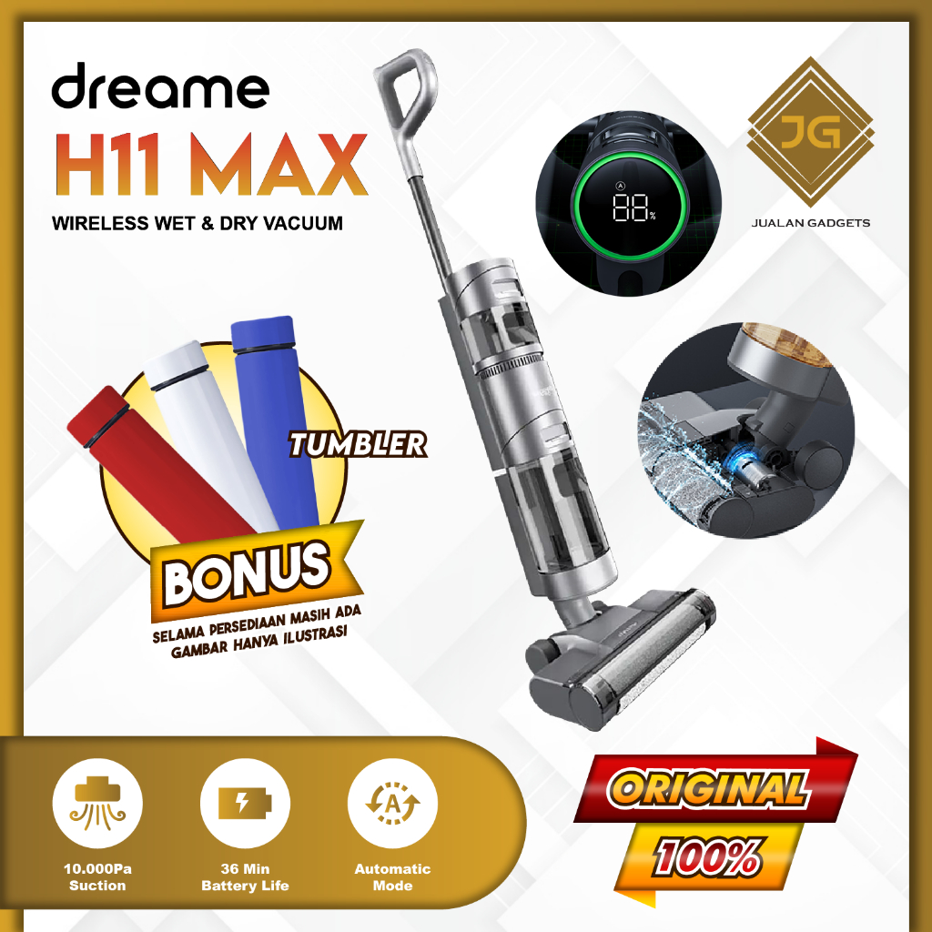 Dreame H11 Max Wireless Mop Vacuum Cleaner Garansi Resmi