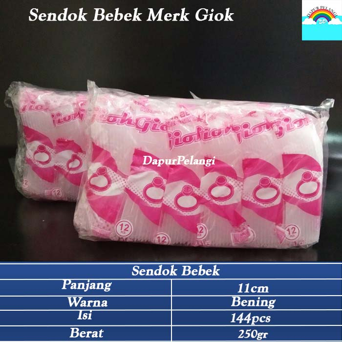 Sendok Plastik Bebek/Sendok Bubur/Sendok Bebek Giok Bening