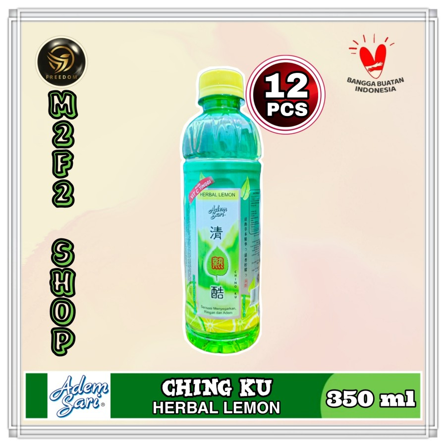 

Adem Sari Ching Ku Herbal Lemon Botol Pet - 350 ml (Kemasan 12 Pcs)