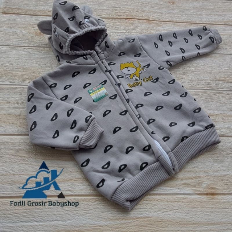 Jaket Bayi Motif Kucing Jaket Bayi Usia 2-12 Bulan Dan Celana Bayi Terlaris