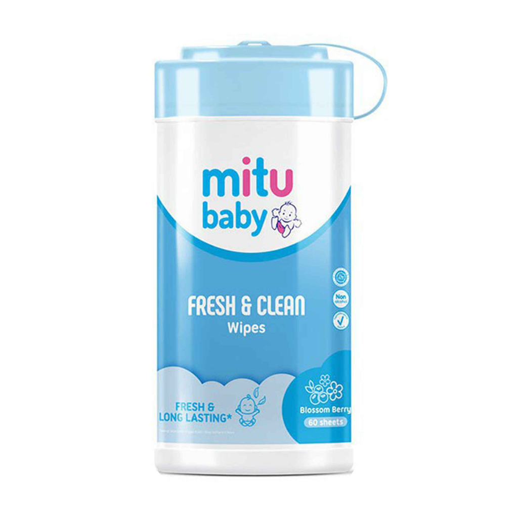 Mitu / Mitu baby / Fresh &amp; clean Wipers / blossom berry / 60 sheets