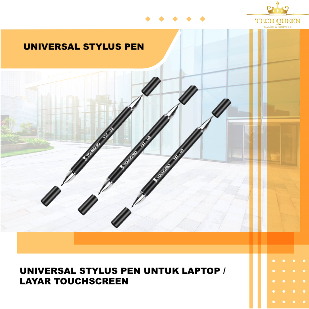 Universal Stylus Pen 2 In 1 Murah Untuk Android/Tablet All Type - Youngpro