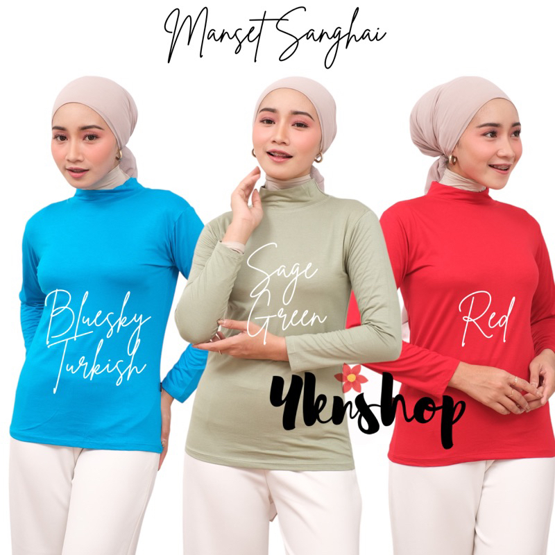 Manset Sanghai Bahan Rayon Super Adem size L, XL, XXL