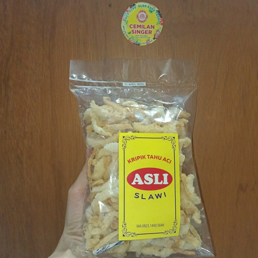 Kripik Tahu Aci/ Pletok kering Khas Slawi 100gr