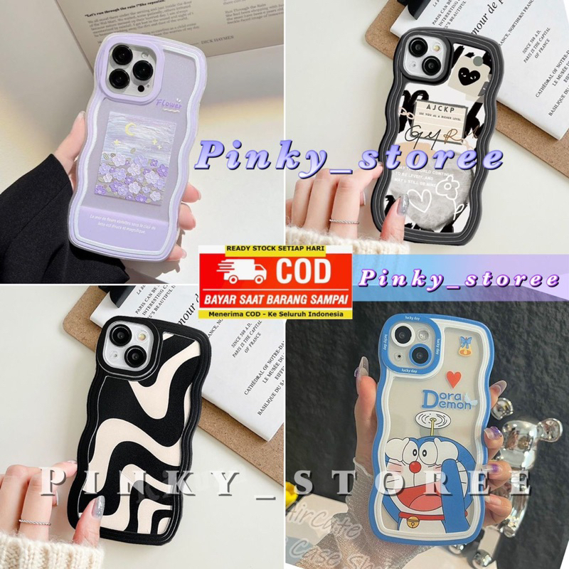 SOFTCASE WAVE VIVO Y12S/ Y20/ Y20i/ Y20S/ Y20S G/ Y17/ Y15/ Y12/ Y30/ Y30i/ Y50/ Y91/ Y93/ Y95/ Y91C/ Y1S/ Y53S/ Y51A/ Y51 2020/ SOFT CASE WAVY/ CASING GELOMBANG + PROTECTOR CAMERA MOTIF DORAEMON/ FLOWER/ ZEBRA/ LOVEBLACK