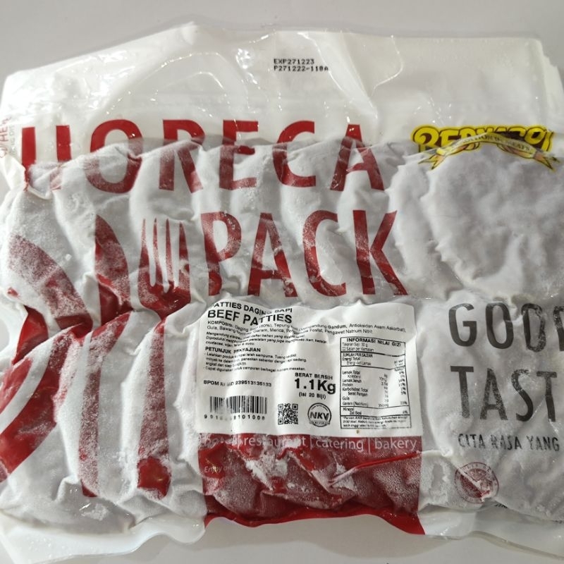 

Bernardi Horeca Beef Patties 1,1kg / PATTIES BURGER / FAST RESPON