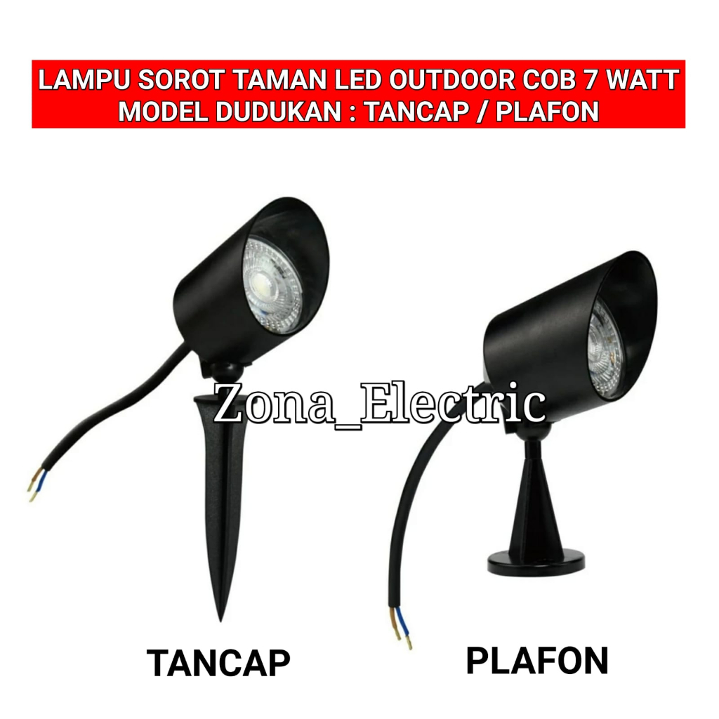 LAMPU TAMAN LED SPOT LIGHT COB 7 WATT / LAMPU LED SOROT 7 WATT OUTDOOR