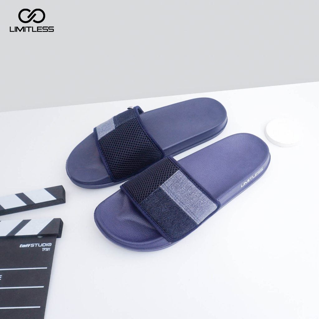 Sandal Slip On Pria Fashion Kekinian Sendal Slide Cowok Terbaru Ringan Casual Anti Slip Sandal Slop Cowo Dewasa Keren