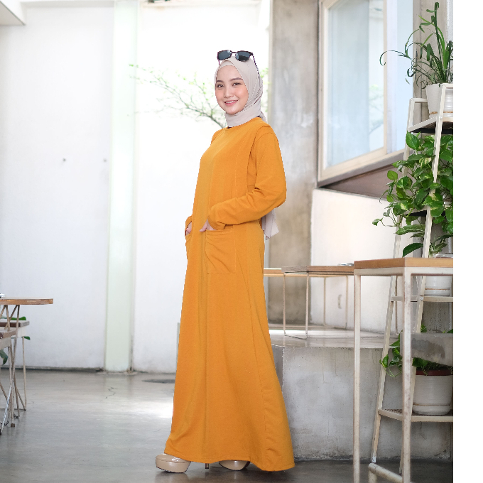 MAXI DRESS POLOS BUSUI FRIENDLY / HOMEY BASIC MAXI DRESS