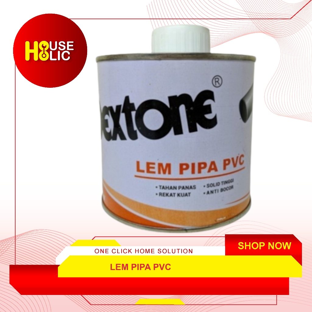 Dextone Lem Pipa Kaleng Pvc / Lem Paralon 150 Gram / Lem Pipa Plastik