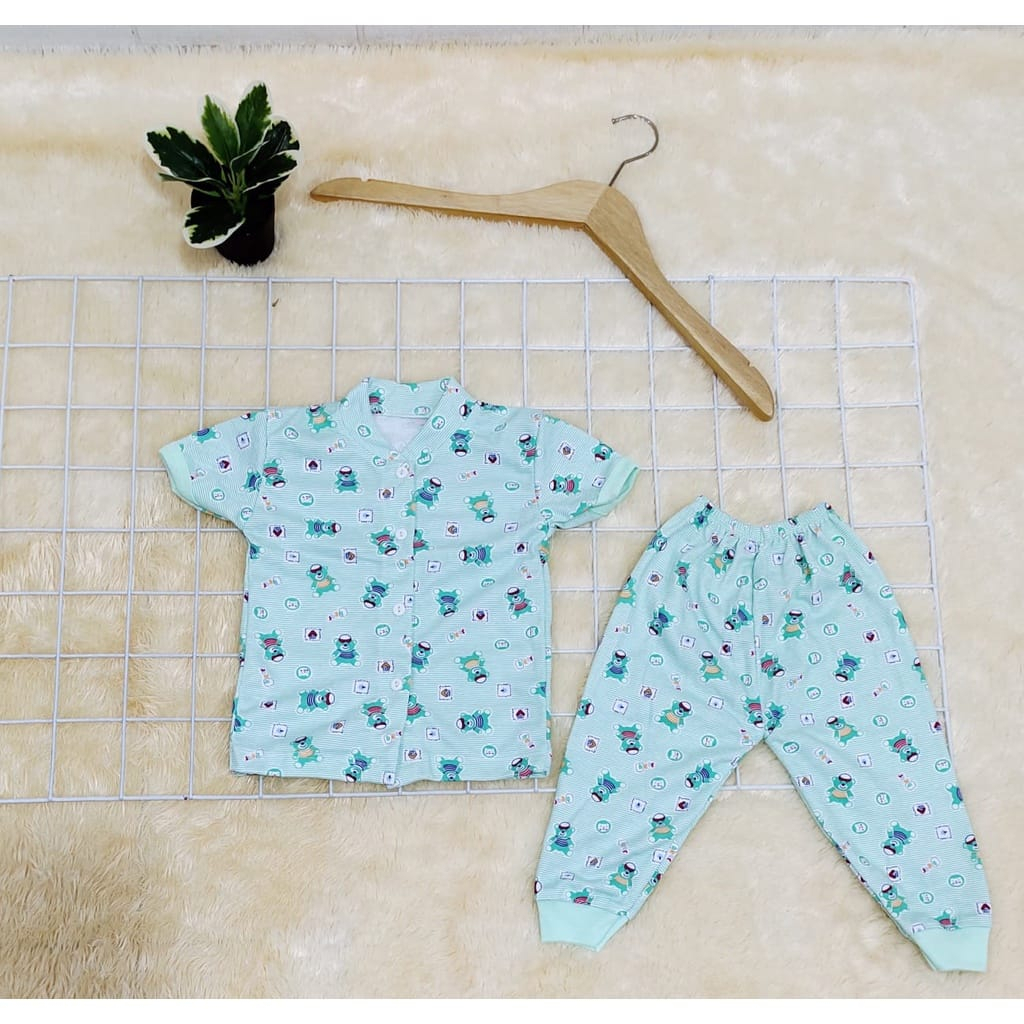 Setelan Baju Bayi 3pcs &amp; 6pcs Doubleknit Printed