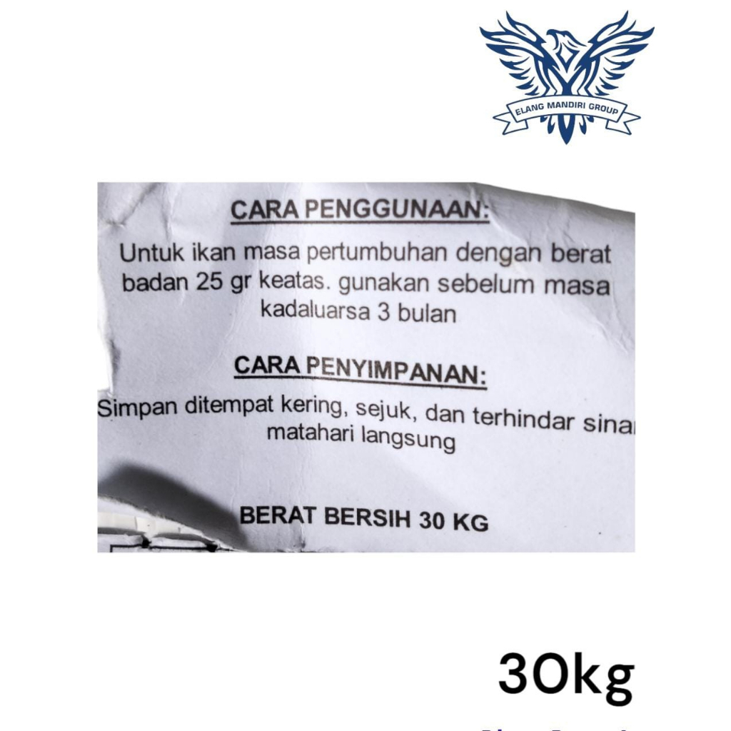 KARUNGAN 30Kg ME-3 PELET MENTARI Pakan Ikan Apung Lele Nila Gurame Bandeng  Wonokoyo Jaya Kusuma