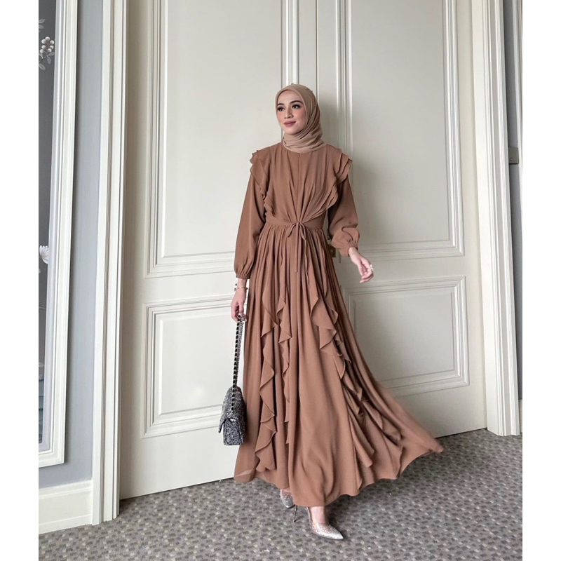 MAIRA DRESS CHOCO BY GONEGANI