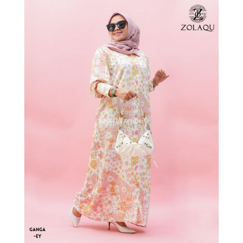 Ready Gamis ZOLAQU Original terbaru Matt Cotton Combed