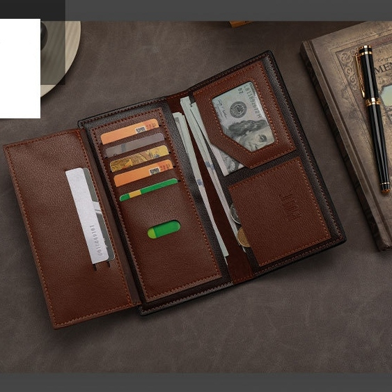 DOMPET LIPAT PRIA PANJANG BRANDED IMPORT ORIGINAL KEKINIAN REMAJA DEWASA SIMPLE PREMIUM KULIT HITAM MARINO BATAM WA685B5 COWOK KEREN SLOT KARTU UANG KOIN DISTRO LAKI RESLETING