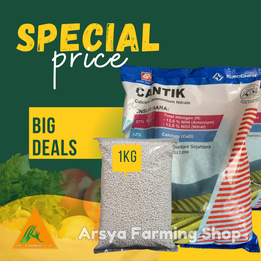 Pupuk CANTIK Calsium Amonium Nitrat 1 Kg