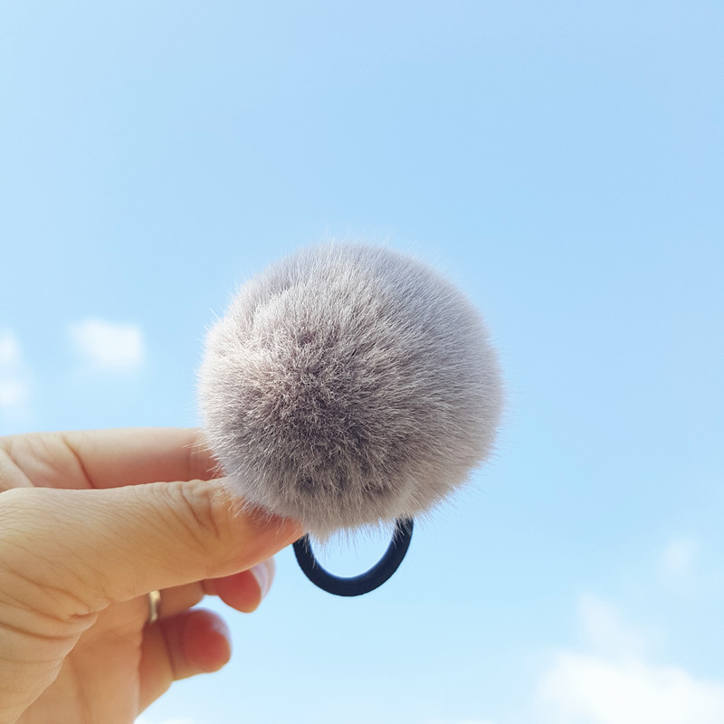 Caliloops Ikat Rambut Bola Bulu Pompom Dewasa Anak Korea Boolo