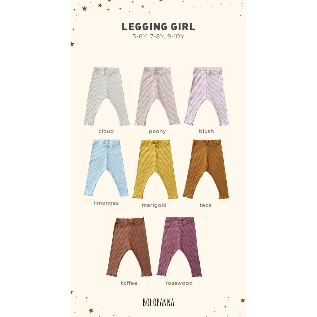 BOHOPANNA - LEGGING GIRL  5-10 TAHUN - CELANA ANAK