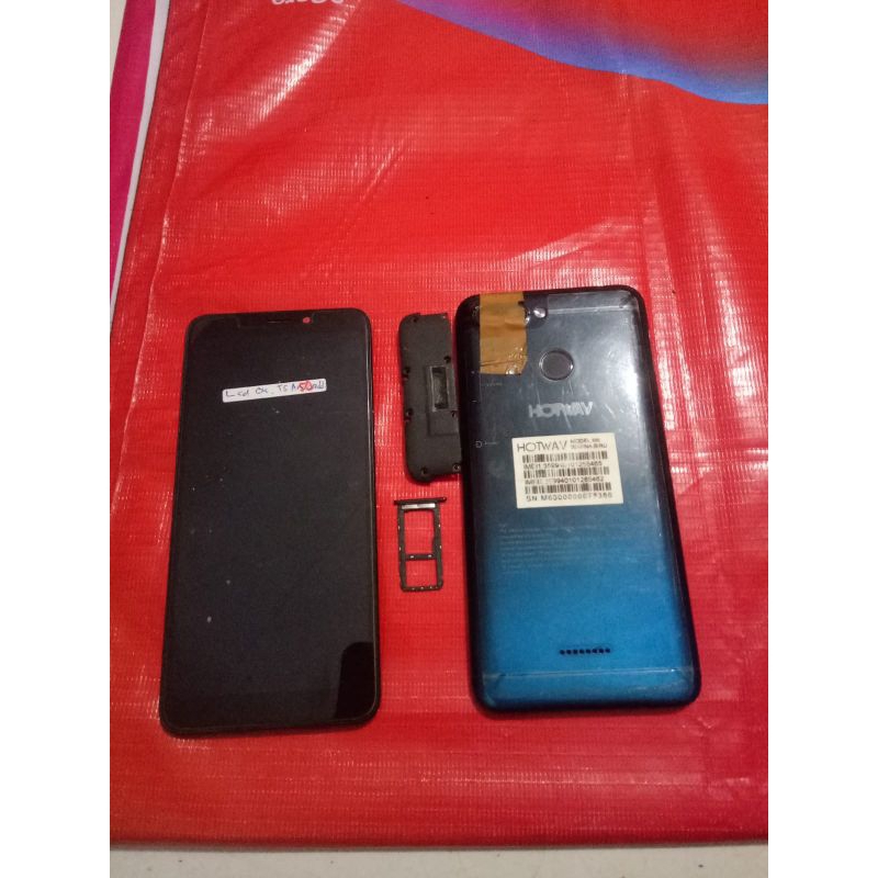 CASING FULSET+ LCD+SIMTRAY BEKAS HOTWAV M6