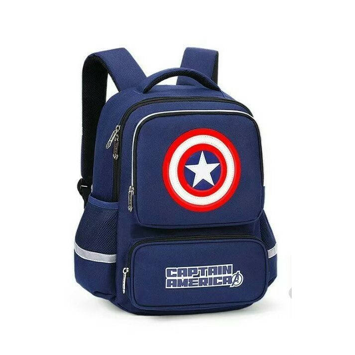 PROMO SALE 7.7 - RAIRAKA.ID / CAPTAIN AMERICA - TAS ANAK SEKOLAH KARAKTER MARVEL CAPTAIN AMERICA TAS ANAK SD TK TAS LAKI-LAKI