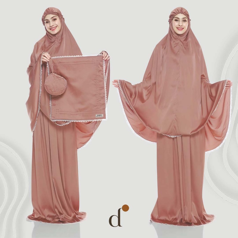 D.noktah Official - Sahara Prayer Set (Set Mukena) - Peach Sienna