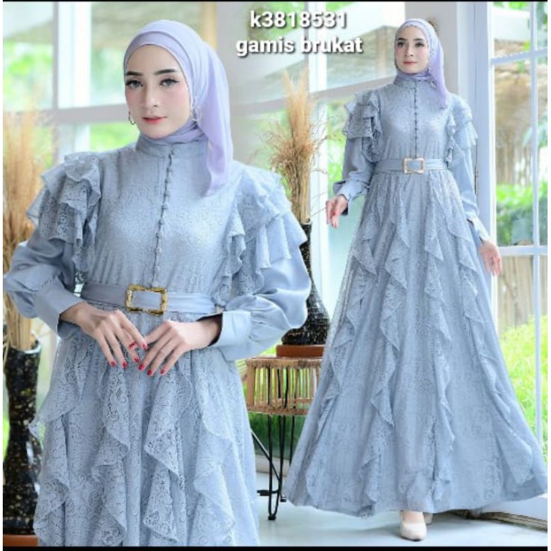 gamis masakini brokat busui