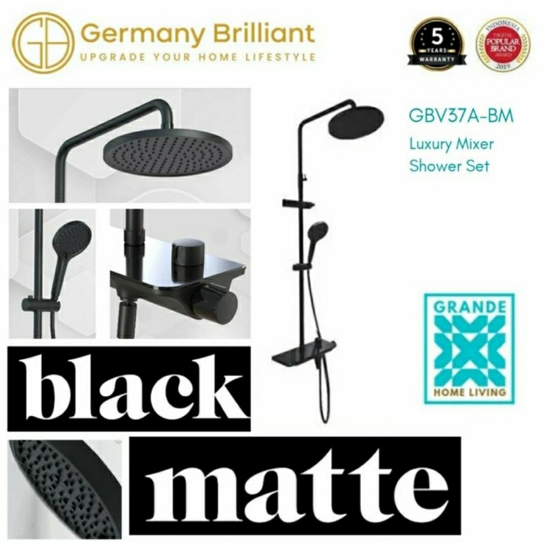 Shower Set Germany Brilliant GBV37A-BM