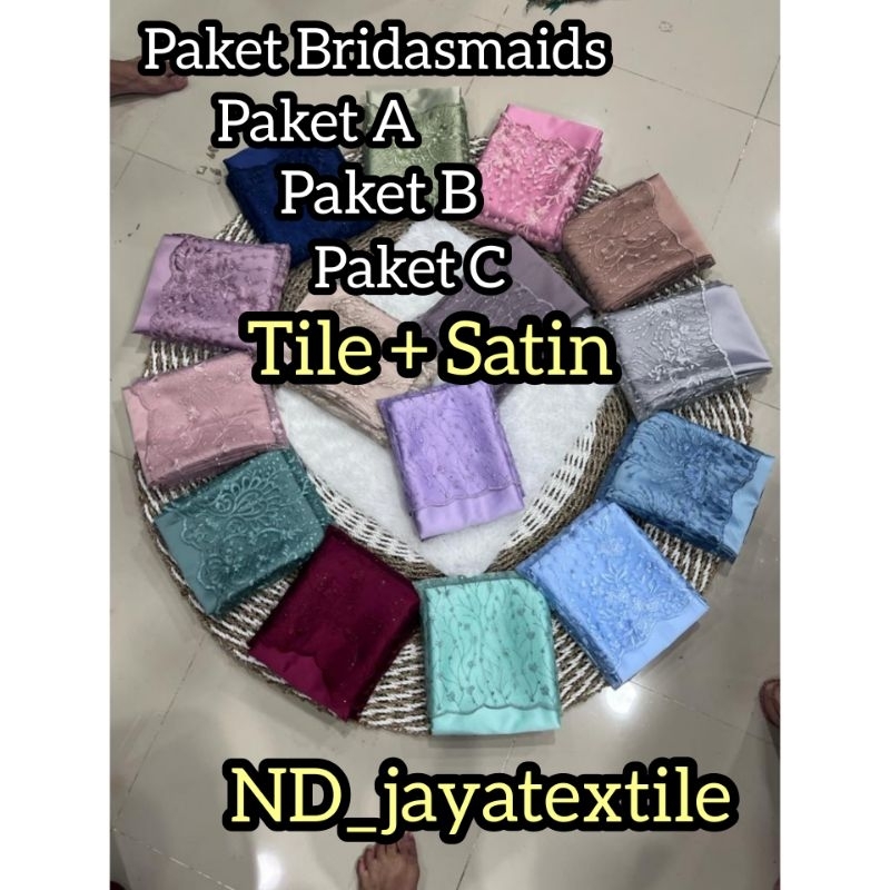 Kain paket Bridesmaid / Paket Seragaman Bridesmaid / Baju Nikah / Baju wisuda