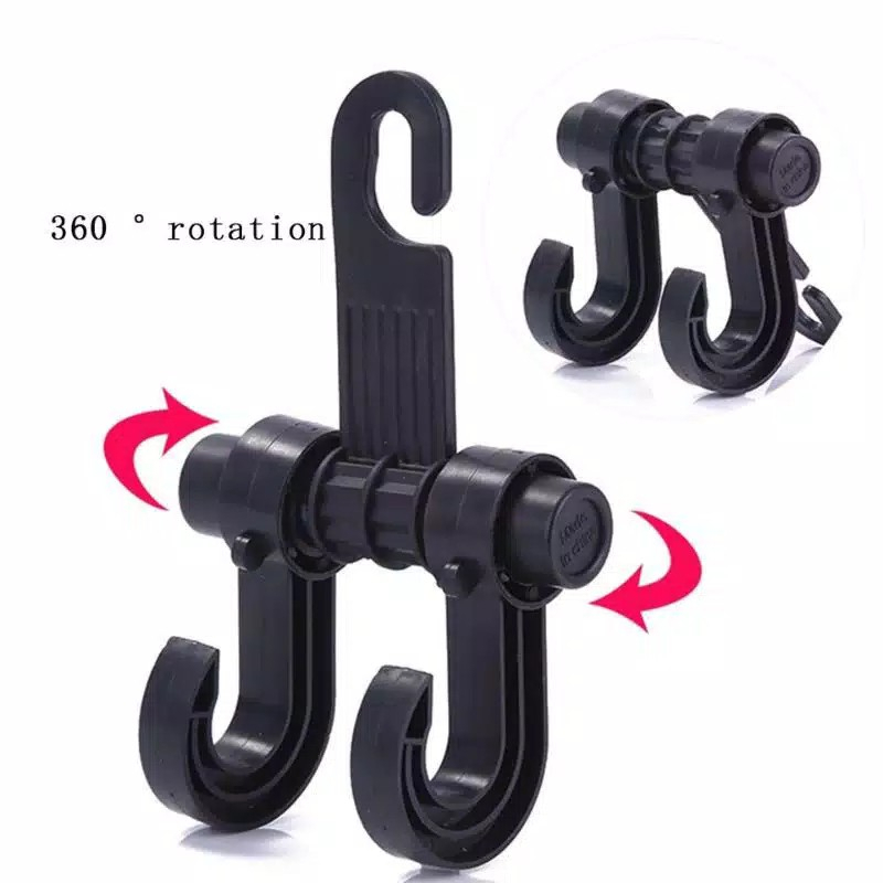 Gantungan Barang Mobil 2 Kait Multifungsi Car Organizer Headrest Hook Hanger Holder