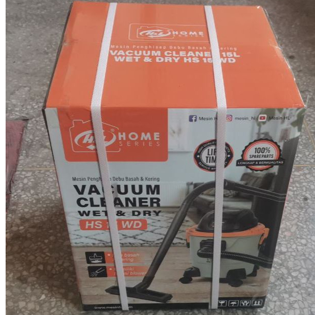 Vacuum Cleaner 15 Liter Wet &amp; Dry H&amp;L HS 15 WD / Vacum Cleaner