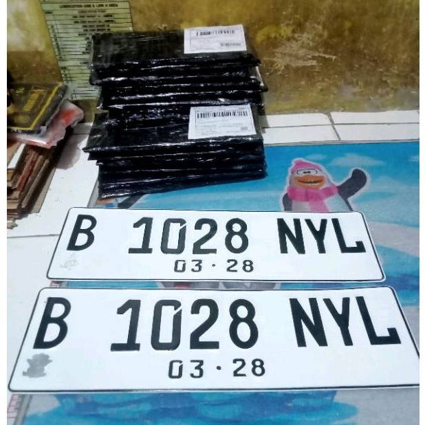 PLAT NOMOR MOBIL 1.3mm original samsat