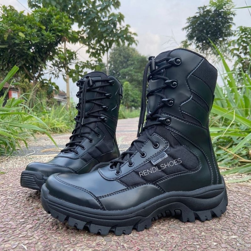 SEPATU PDL TNI POLISI SATPOLPP SECURITY safety ujung besi terbaru brand caanggo