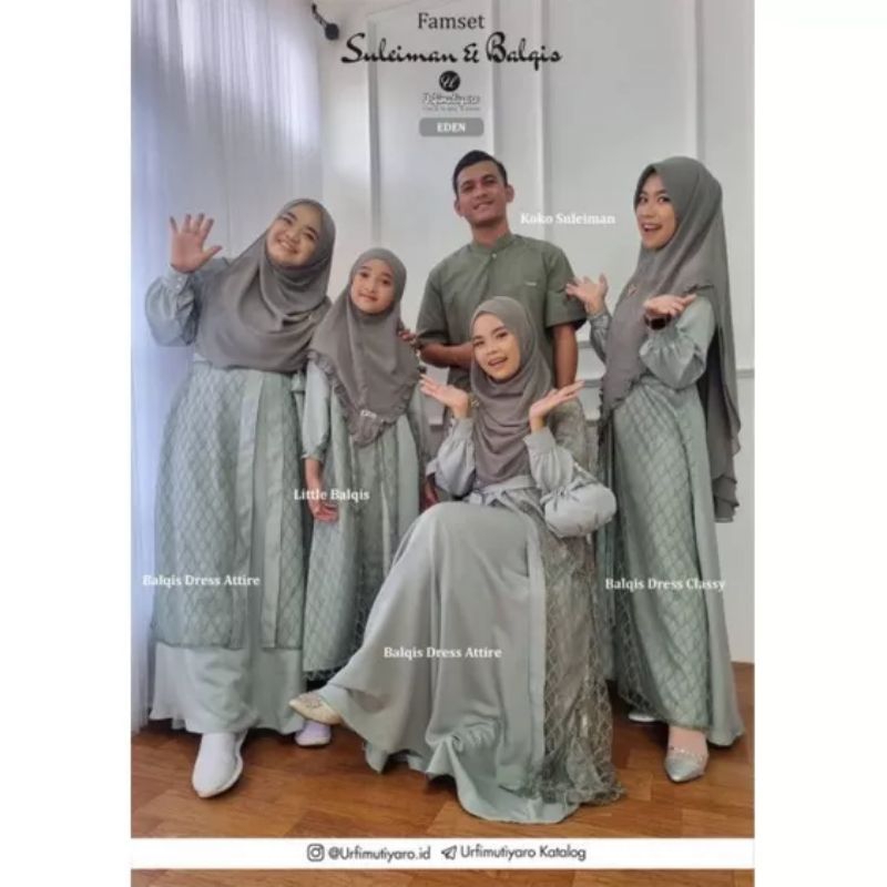 suleiman balqis by urfimutiyaro / famset sage / family set sage / family couple sage / couple keluar
