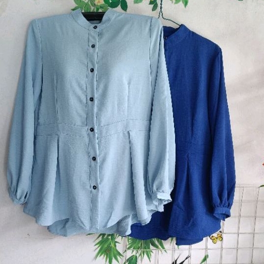 BerMus - Atasan kemeja crinkle premium/brand artis/IndraLBrugmenn original