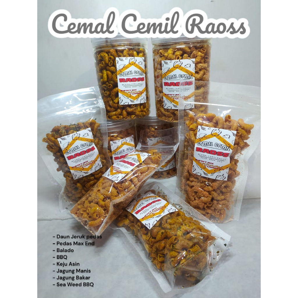 

CEMILAN MAKARONI KRIUK, RENYAH, YUMMY