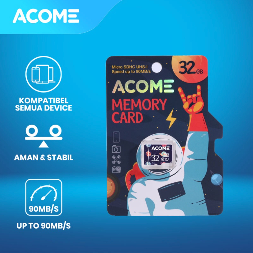 ACOME Micro SD Card 8GB 16GB 32GB High Speed Up To 90MB/S Class 10 Memory Card