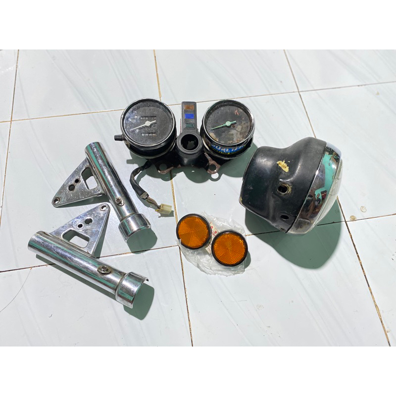 headlamp set gl100 tua headlamp set spido gl100 lampu depan gl100 tua