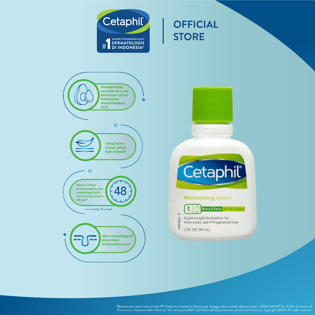 Cetaphil Moisturizing Lotion 59ml + Gentle Skin Cleanser 59ml