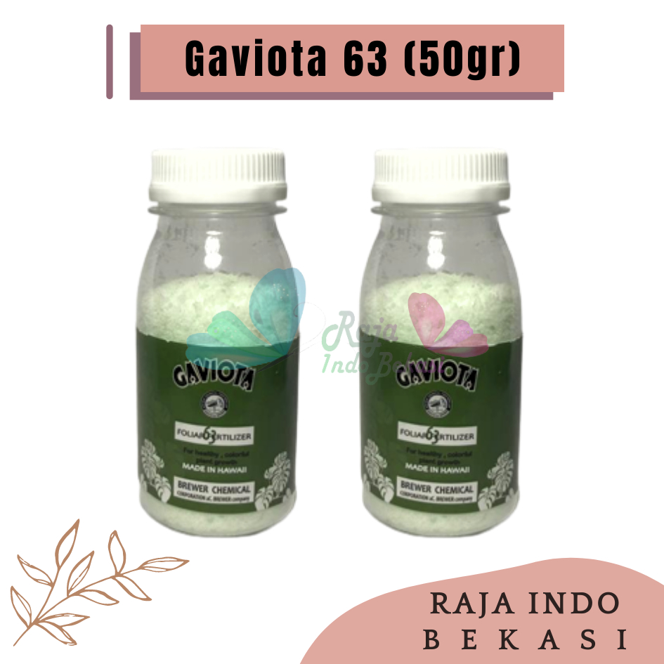 Gaviota 63 100 Gram dan 50 Gram Kemasan Repack untuk Bunga Anggrek - Pupuk Pembungaan Anggrek