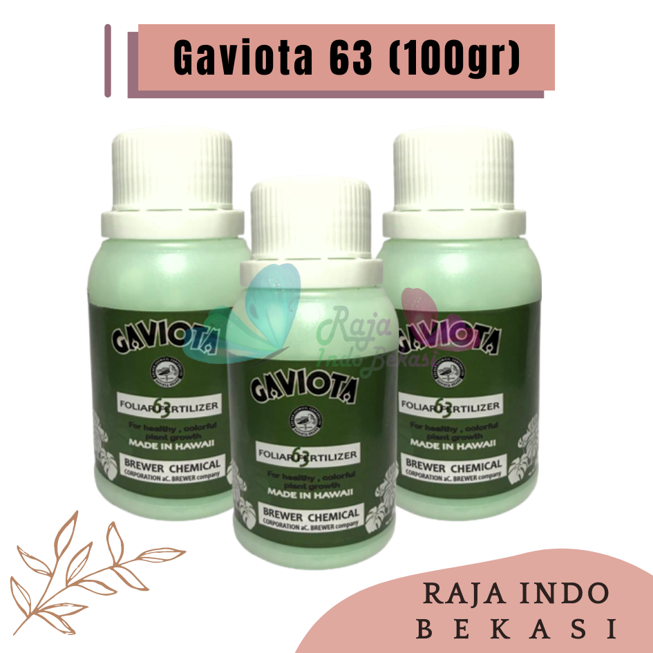 Gaviota 63 100 Gram dan 50 Gram Kemasan Repack untuk Bunga Anggrek - Pupuk Pembungaan Anggrek