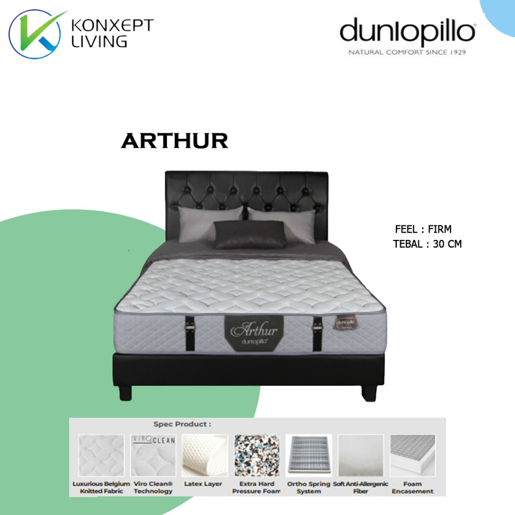 Dunlopillo Springbed Ortho Health Series Type ARTHUR - Full Set