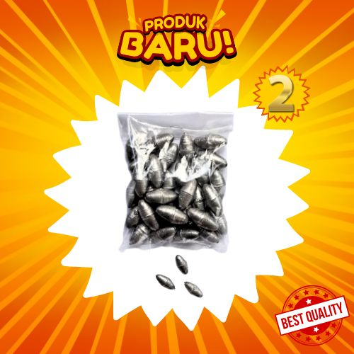 Timah Pancing Tipe Melinjo Per Kantong Timah Pancing Tipe Melinjo PerKantong No 1, 2 , 3 Terlaris