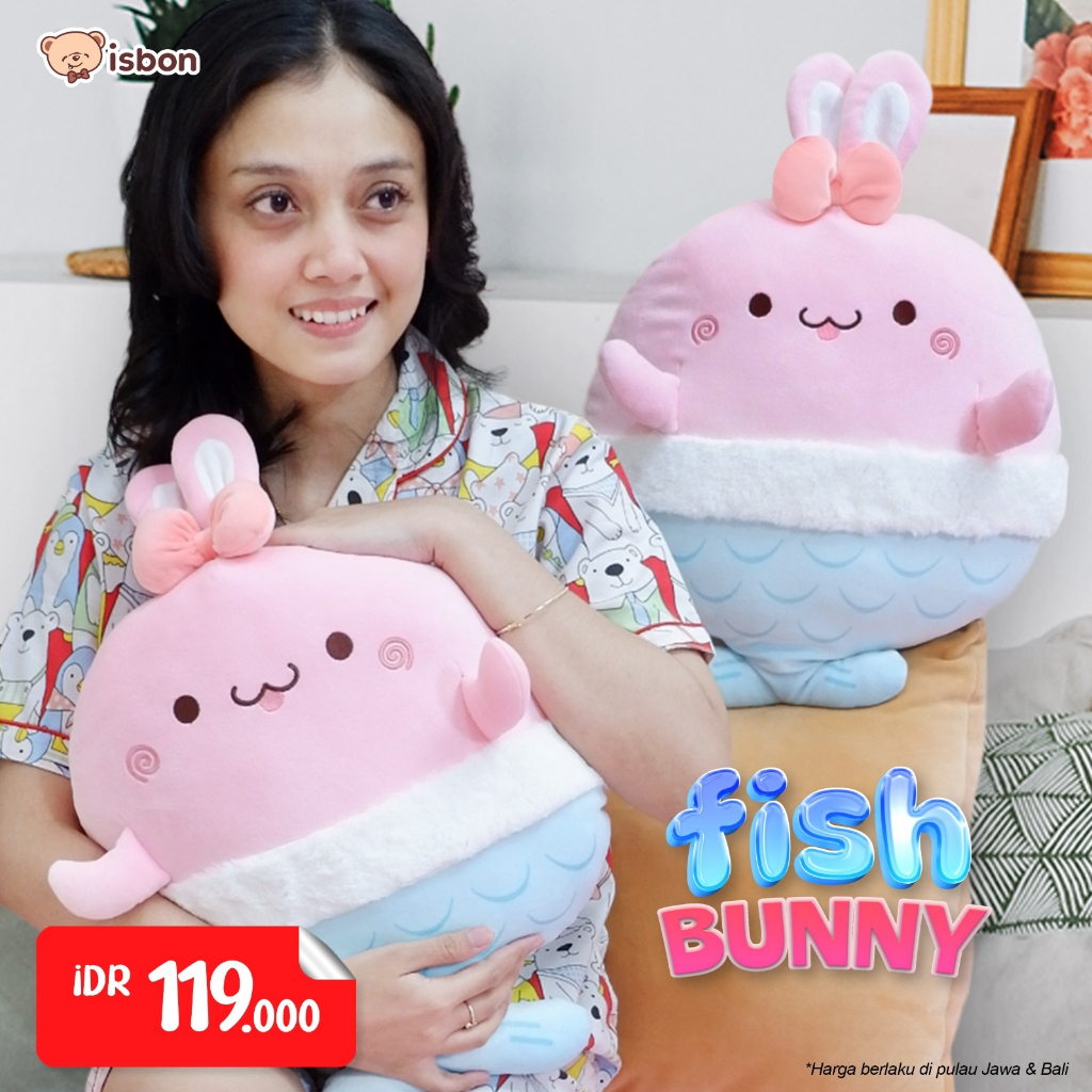 ISTANA BONEKA Bantal Boneka Fish Bulat Karakter Hewan Lucu Bisa Untuk Kursi Duduk Ruang Tamu Tidur Dekorasi Kamar premium kue jepang makanan khas korea meja kantor