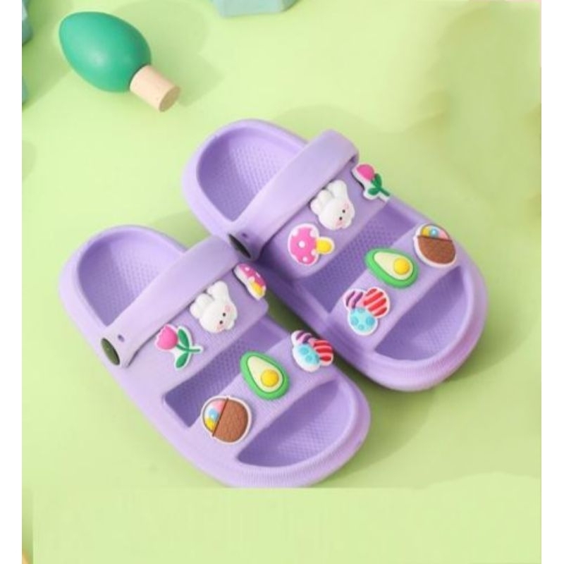 Sandal Anak Perempuan Import Sandal FUJI Anak tali belakang jibbitz