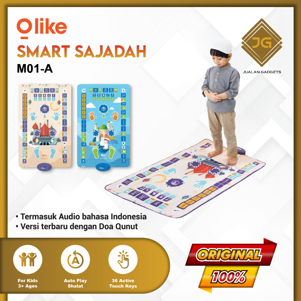 Olike Smart Sajadah Anak /  Sajadah pintar - Garansi Resmi