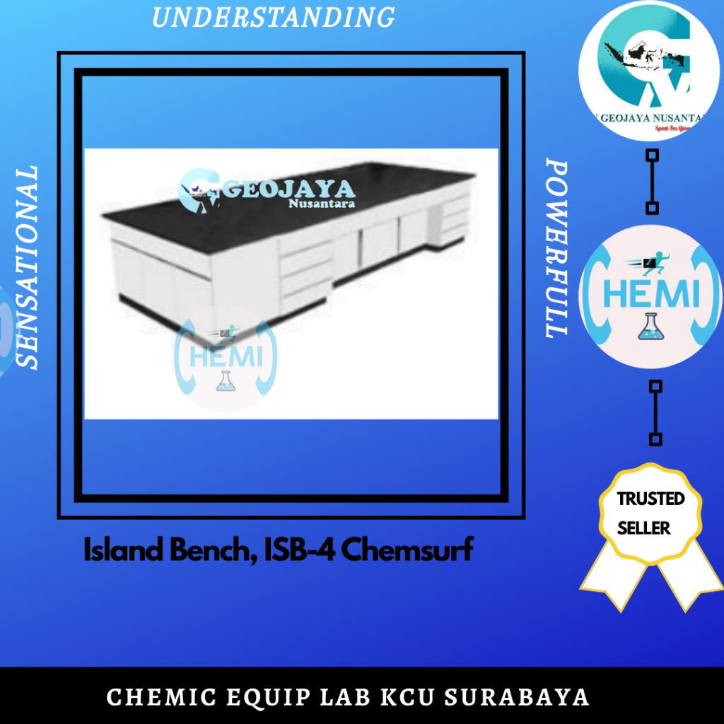 Island Bench, ISB-4 Chemsurf Multiplex 18mm, Full High Pressure Laminate