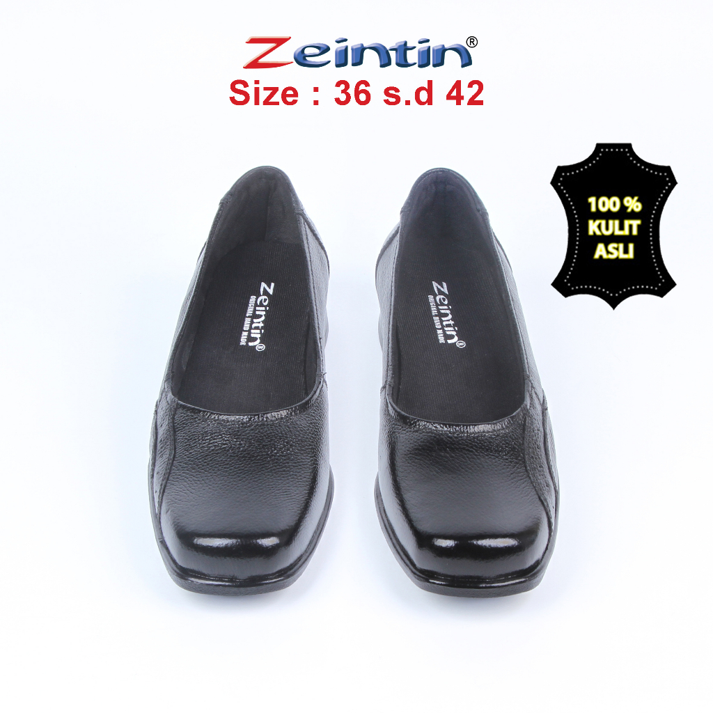 Zeintin - Sepatu Wanita Bahan Kuli Sapi Asli Pantofel Wanita Sepatu Perempuan Sapatu Wanita Bahan Kulit Original Zeintin BJ