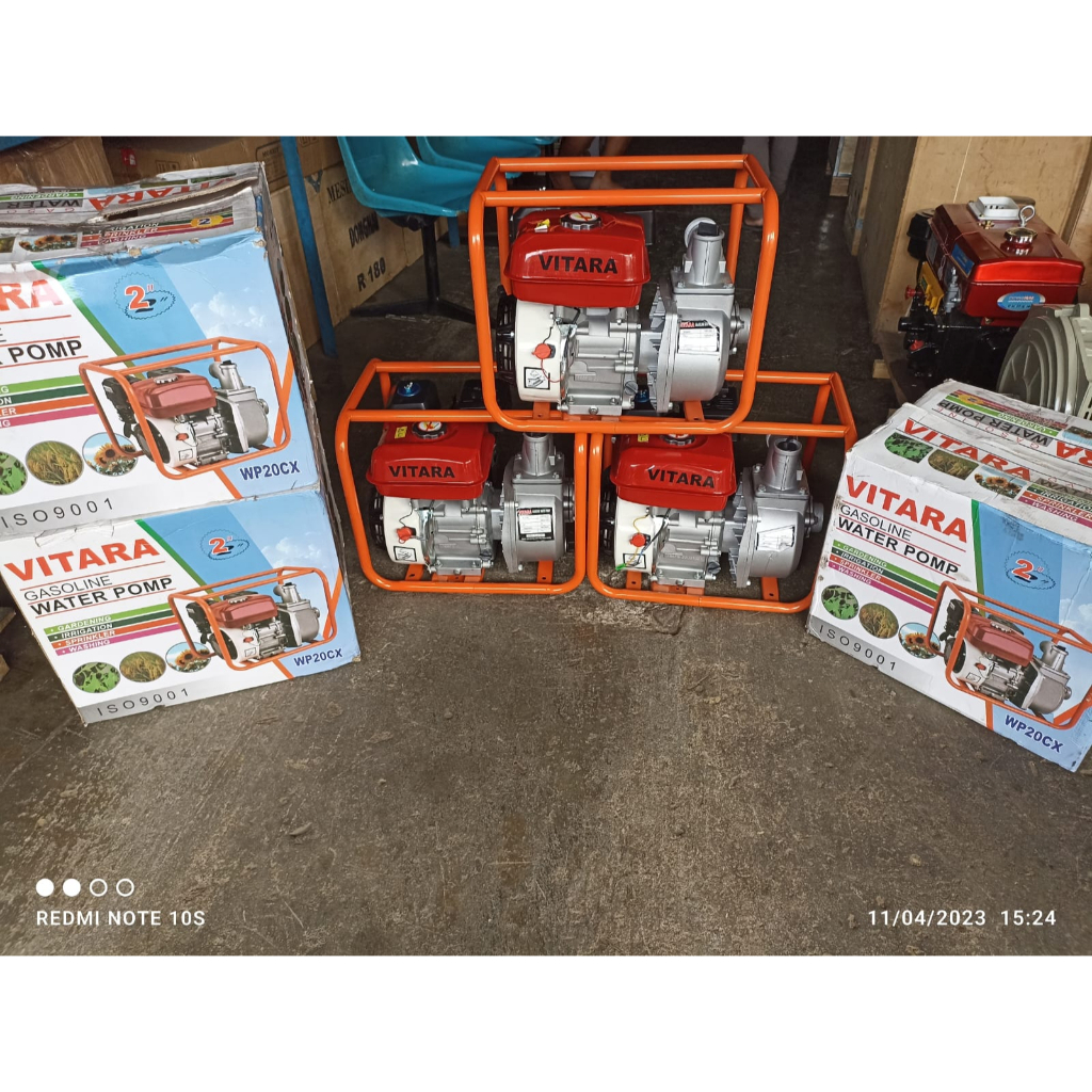 Mesin Pompa Air Alkon Pompa Air Sawah Bensin VITARA 2 INCH 2 Dim HARGA PROMO